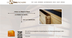 Desktop Screenshot of diemoebeltischlerei.de